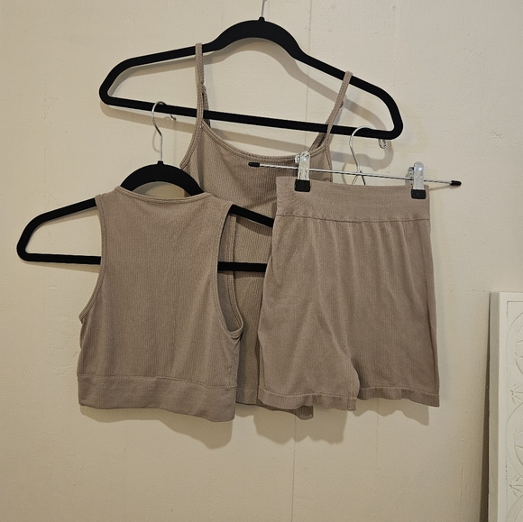 SKIMS BUNDLE STRETCH RIB SET DESERT SIZE S/M - Picture 2 of 6